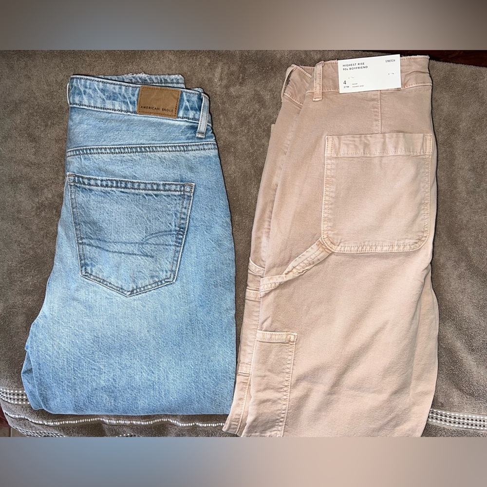 American Eagle Mom jeans and Cargo pants